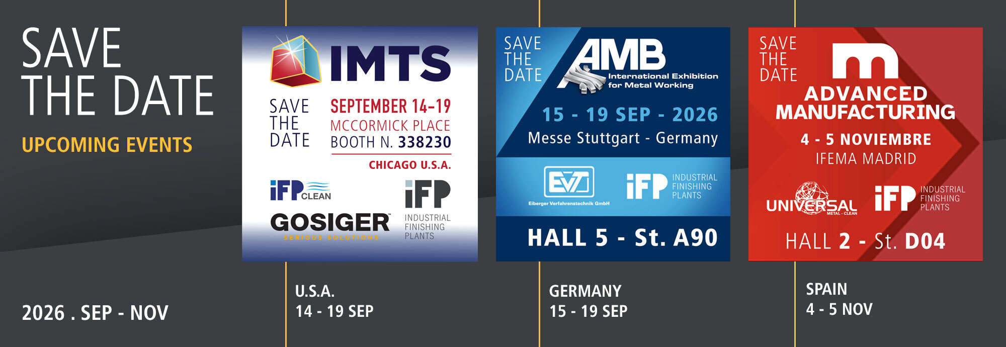 IFP Europe - Trade Shows September-November 2026 IFP Europe - Trade Shows September-November 2026